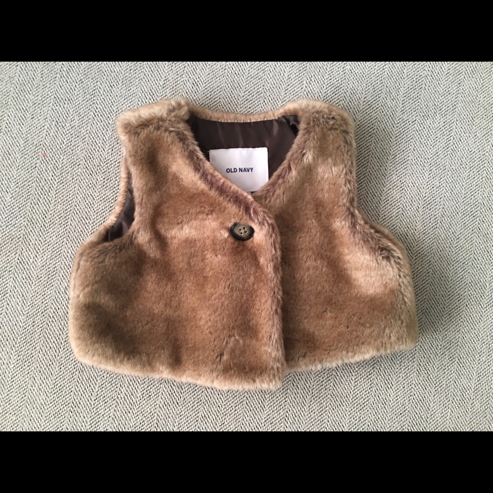 Baby girls faux fur vest